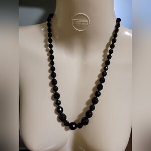 French Jet Vintage Necklace